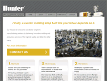Tablet Screenshot of huntercustommolding.com